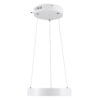 LEDTM® NEMESIS 61153 Μοντέρνο Κρεμαστό Φωτιστικό Οροφής LED 20W 2356lm 360° AC 220-240V IP20 Ρυθμιζόμενο Λευκό CCT με Χειριστήριο από 2700K έως 6000K Dimmable - Lumileds SMD Chip - Λευκό Ματ - Μ25 x Π25 x Υ4cm - 3 Χρόνια Εγγύηση - Image 4