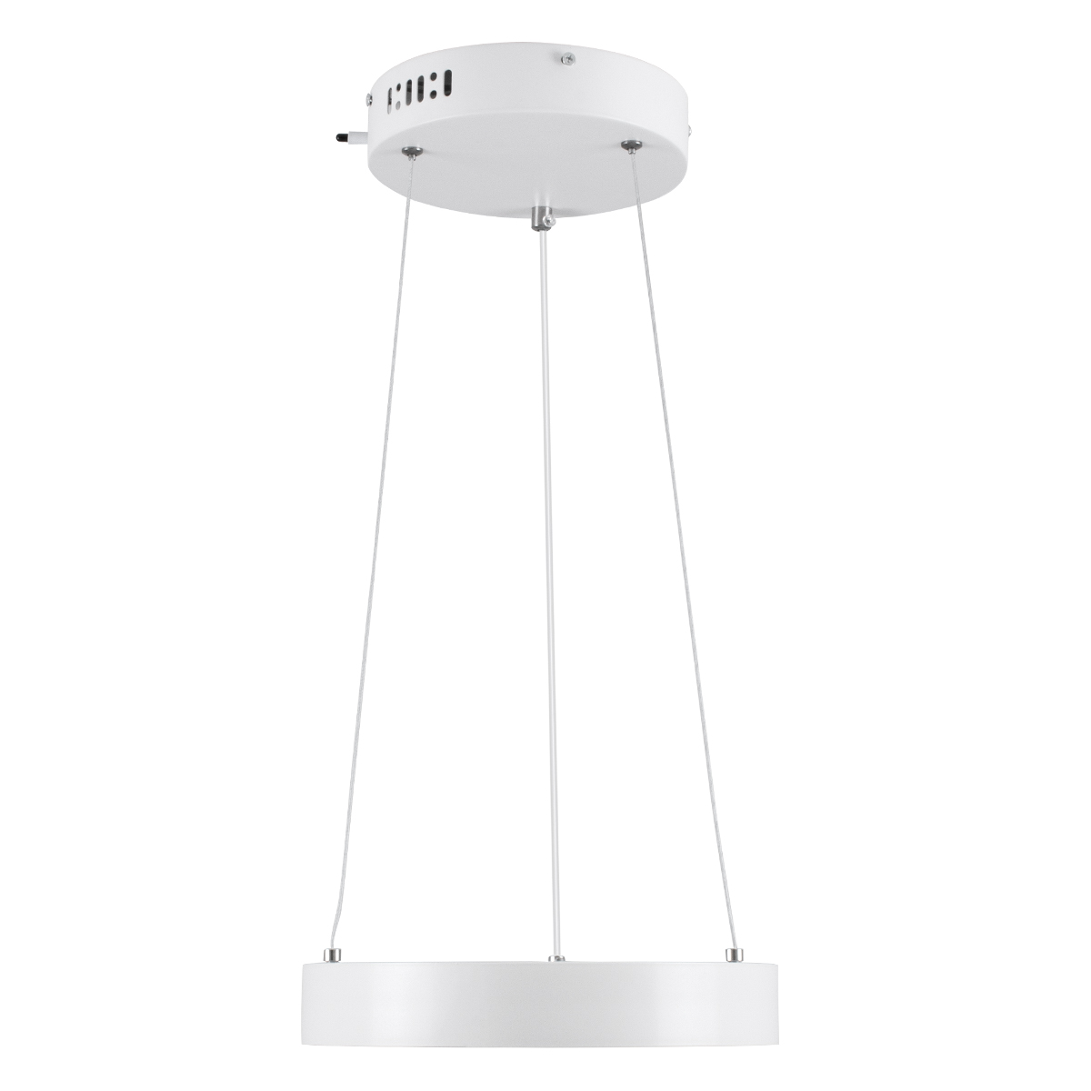 LEDTM® NEMESIS 61153 Μοντέρνο Κρεμαστό Φωτιστικό Οροφής LED 20W 2356lm 360° AC 220-240V IP20 Ρυθμιζόμενο Λευκό CCT με Χειριστήριο από 2700K έως 6000K Dimmable - Lumileds SMD Chip - Λευκό Ματ - Μ25 x Π25 x Υ4cm - 3 Χρόνια Εγγύηση - Image 4