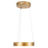 LEDTM® NEMESIS 61154 Μοντέρνο Κρεμαστό Φωτιστικό Οροφής LED 20W 2356lm 360° AC 220-240V IP20 Ρυθμιζόμενο Λευκό CCT με Χειριστήριο από 2700K έως 6000K Dimmable - Lumileds SMD Chip - Χρυσό Βούρτσας - Μ25 x Π25 x Υ4cm - 3 Χρόνια Εγγύηση - Image 4