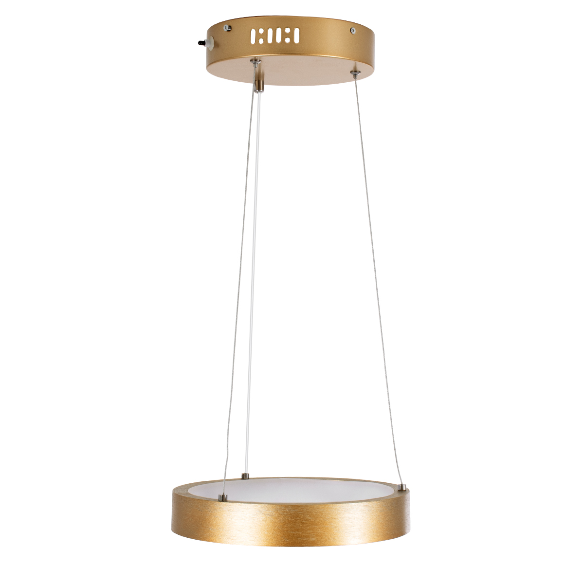 LEDTM® NEMESIS 61154 Μοντέρνο Κρεμαστό Φωτιστικό Οροφής LED 20W 2356lm 360° AC 220-240V IP20 Ρυθμιζόμενο Λευκό CCT με Χειριστήριο από 2700K έως 6000K Dimmable - Lumileds SMD Chip - Χρυσό Βούρτσας - Μ25 x Π25 x Υ4cm - 3 Χρόνια Εγγύηση - Image 5