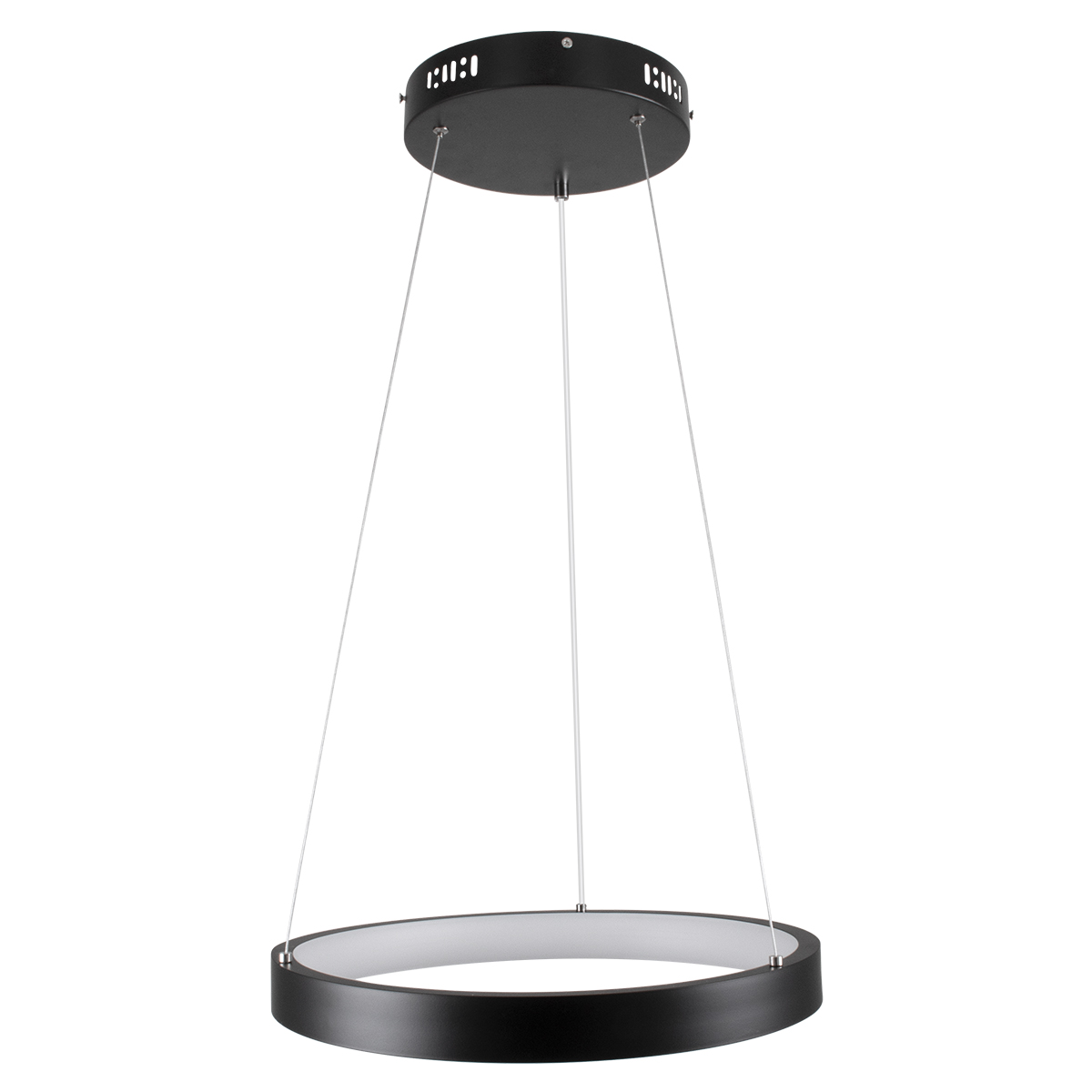 LEDTM® NEMESIS 61155 Μοντέρνο Κρεμαστό Φωτιστικό Οροφής LED 30W 3513lm 360° AC 220-240V IP20 Ρυθμιζόμενο Λευκό CCT με Χειριστήριο από 2700K έως 6000K Dimmable - Lumileds SMD Chip - Μαυρό Ματ - Μ40 x Π40 x Υ4cm - 3 Χρόνια Εγγύηση - Image 5