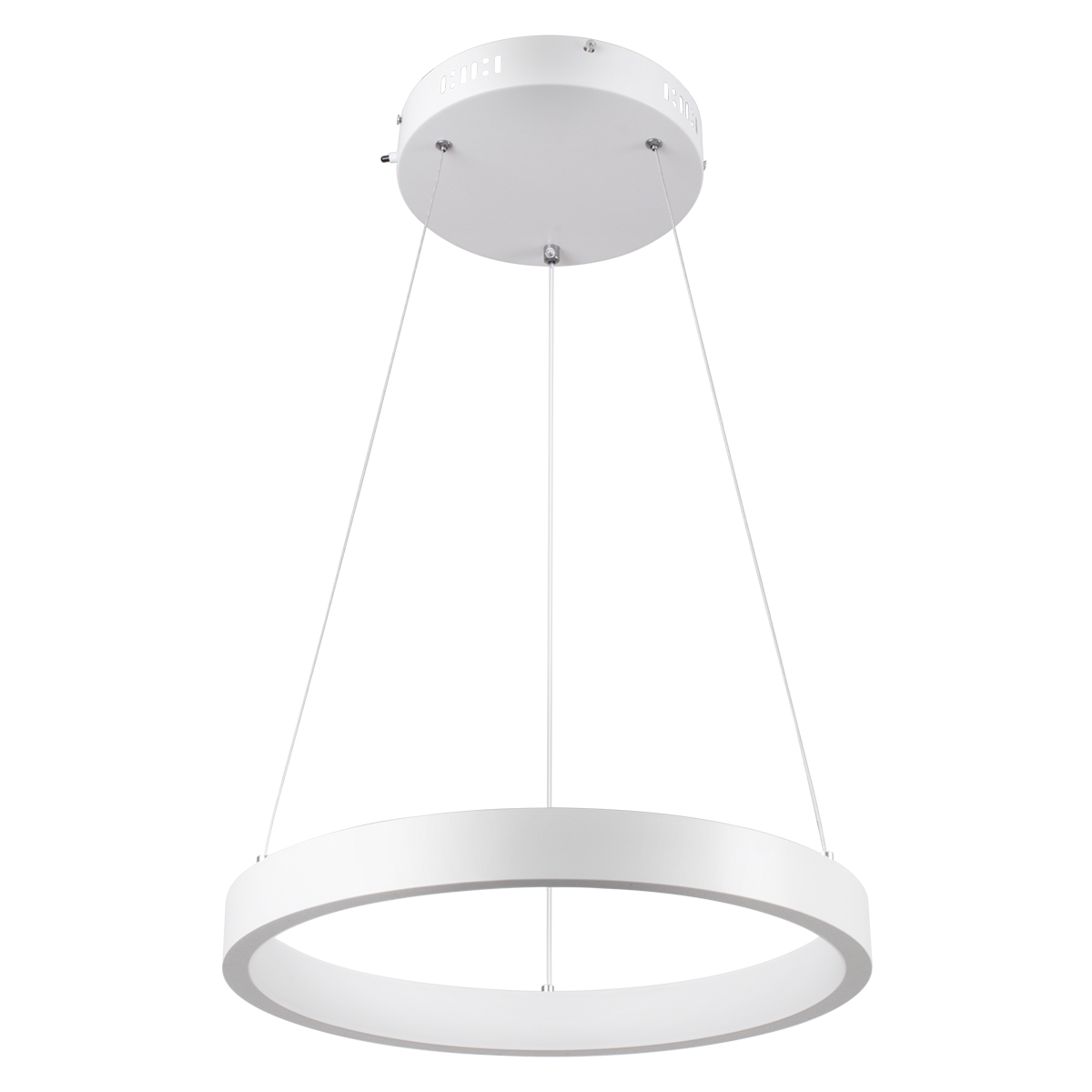 LEDTM® NEMESIS 61156 Μοντέρνο Κρεμαστό Φωτιστικό Οροφής LED 30W 3513lm 360° AC 220-240V IP20 Ρυθμιζόμενο Λευκό CCT με Χειριστήριο από 2700K έως 6000K Dimmable - Lumileds SMD Chip - Λευκό Ματ - Μ40 x Π40 x Υ4cm - 3 Χρόνια Εγγύηση - Image 3