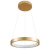 LEDTM® NEMESIS 61157 Μοντέρνο Κρεμαστό Φωτιστικό Οροφής LED 30W 3513lm 360° AC 220-240V IP20 Ρυθμιζόμενο Λευκό CCT με Χειριστήριο από 2700K έως 6000K Dimmable - Lumileds SMD Chip - Χρυσό Βούρτσας - Μ40 x Π40 x Υ4cm - 3 Χρόνια Εγγύηση - Image 3