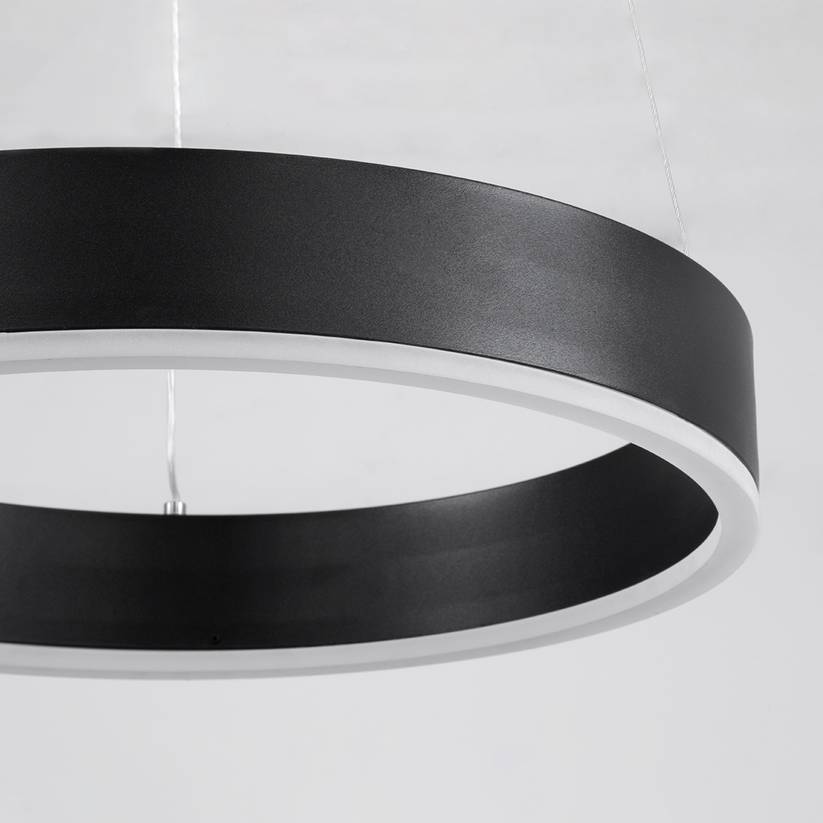 LEDTM® VENOM 61173 Μοντέρνο Κρεμαστό Φωτιστικό Οροφής LED 30W 3513lm 120° AC 220-240V IP20 Ρυθμιζόμενο Λευκό CCT με Χειριστήριο από 2700K έως 6000K Dimmable - Lumileds SMD Chip - Μαύρο Ματ - Μ40 x Π40 x Υ6.5cm - 3 Χρόνια Εγγύηση - Image 6