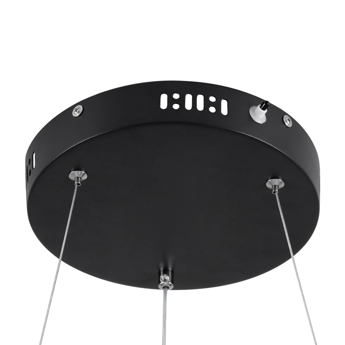 LEDTM® VENOM 61173 Μοντέρνο Κρεμαστό Φωτιστικό Οροφής LED 30W 3513lm 120° AC 220-240V IP20 Ρυθμιζόμενο Λευκό CCT με Χειριστήριο από 2700K έως 6000K Dimmable - Lumileds SMD Chip - Μαύρο Ματ - Μ40 x Π40 x Υ6.5cm - 3 Χρόνια Εγγύηση - Image 7