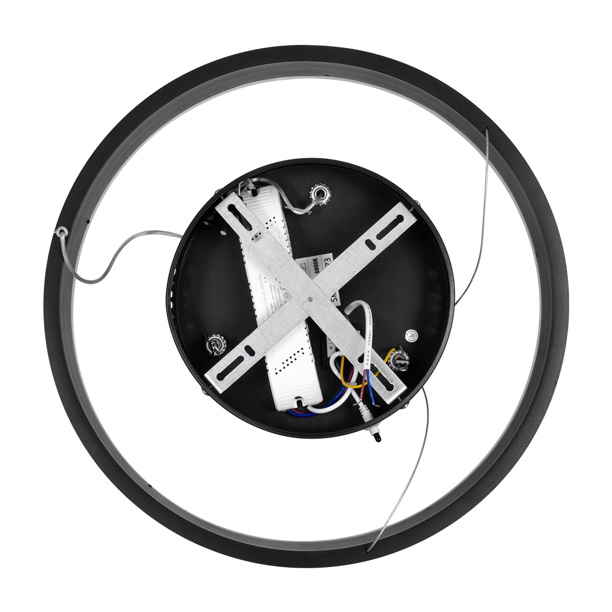 LEDTM® VENOM 61173 Μοντέρνο Κρεμαστό Φωτιστικό Οροφής LED 30W 3513lm 120° AC 220-240V IP20 Ρυθμιζόμενο Λευκό CCT με Χειριστήριο από 2700K έως 6000K Dimmable - Lumileds SMD Chip - Μαύρο Ματ - Μ40 x Π40 x Υ6.5cm - 3 Χρόνια Εγγύηση - Image 8