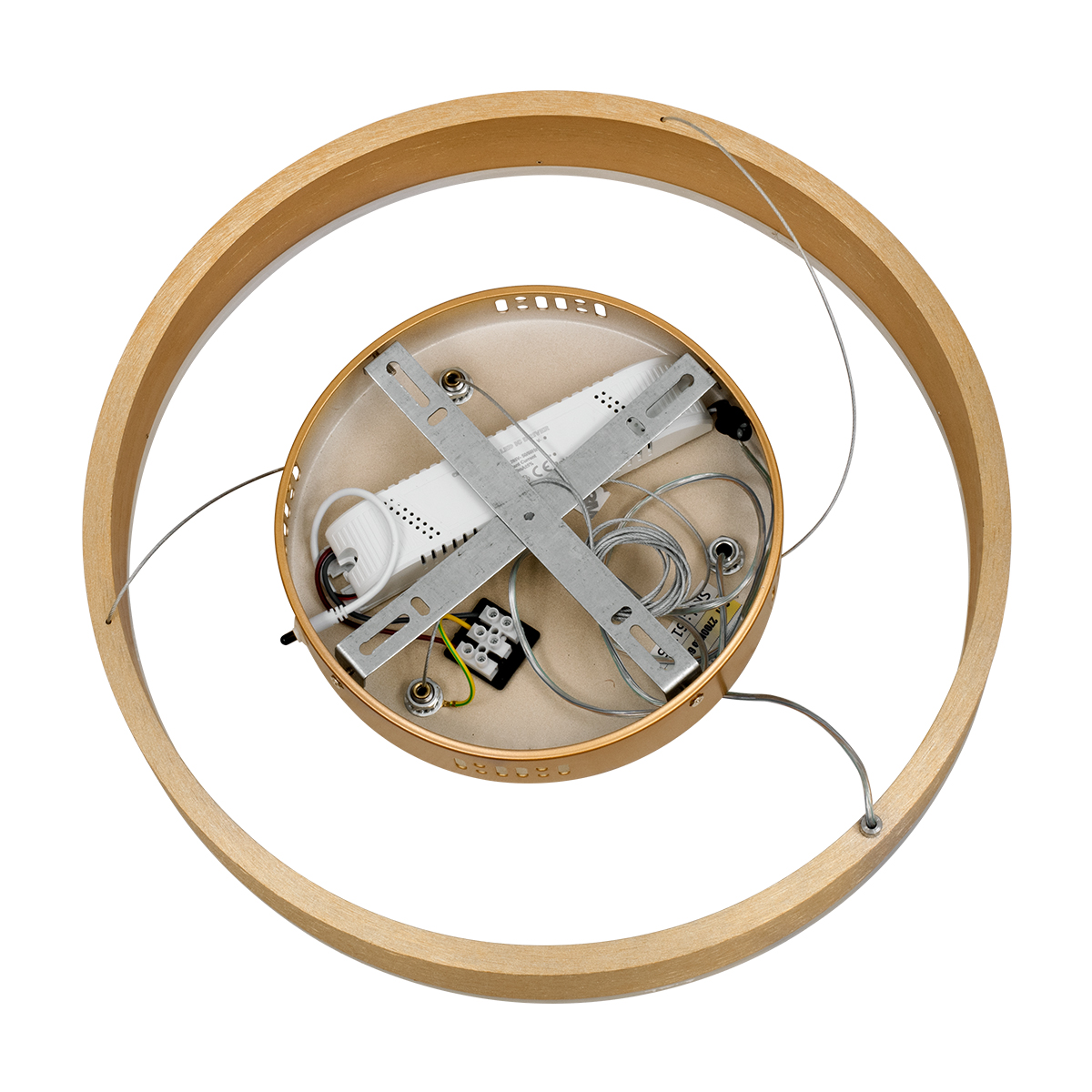LEDTM® VENOM 61175 Μοντέρνο Κρεμαστό Φωτιστικό Οροφής LED 30W 3513lm 120° AC 220-240V IP20 Ρυθμιζόμενο Λευκό CCT με Χειριστήριο από 2700K έως 6000K Dimmable - Lumileds SMD Chip - Χρυσό Βούρτσας - Μ40 x Π40 x Υ6.5cm - 3 Χρόνια Εγγύηση - Image 8