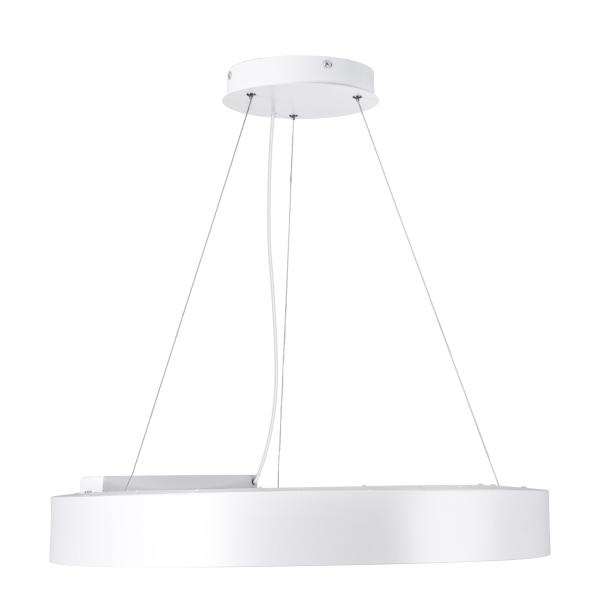 LEDTM® RA 61195 Μοντέρνο Κρεμαστό Φωτιστικό Οροφής LED 67W 7370lm 120° AC 220-240V IP20 Ρυθμιζόμενο Λευκό CCT με Χειριστήριο από 2700K έως 6000K Dimmable - Lumileds SMD Chip - Λευκό Ματ - Μ60 x Π60 x Υ8cm - 3 Χρόνια Εγγύηση - Image 4