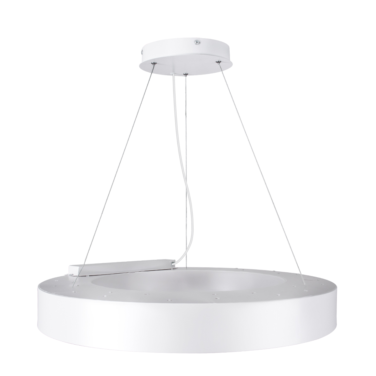 LEDTM® RA 61195 Μοντέρνο Κρεμαστό Φωτιστικό Οροφής LED 67W 7370lm 120° AC 220-240V IP20 Ρυθμιζόμενο Λευκό CCT με Χειριστήριο από 2700K έως 6000K Dimmable - Lumileds SMD Chip - Λευκό Ματ - Μ60 x Π60 x Υ8cm - 3 Χρόνια Εγγύηση - Image 5