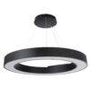 LEDTM® RA 61196 Μοντέρνο Κρεμαστό Φωτιστικό Οροφής LED 75W 8250lm 120° AC 220-240V IP20 Ρυθμιζόμενο Λευκό CCT με Χειριστήριο από 2700K έως 6000K Dimmable - Lumileds SMD Chip - Μαύρο Ματ - Μ80 x Π80 x Υ8cm - 3 Χρόνια Εγγύηση - Image 3
