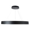 LEDTM® RA 61196 Μοντέρνο Κρεμαστό Φωτιστικό Οροφής LED 75W 8250lm 120° AC 220-240V IP20 Ρυθμιζόμενο Λευκό CCT με Χειριστήριο από 2700K έως 6000K Dimmable - Lumileds SMD Chip - Μαύρο Ματ - Μ80 x Π80 x Υ8cm - 3 Χρόνια Εγγύηση - Image 4