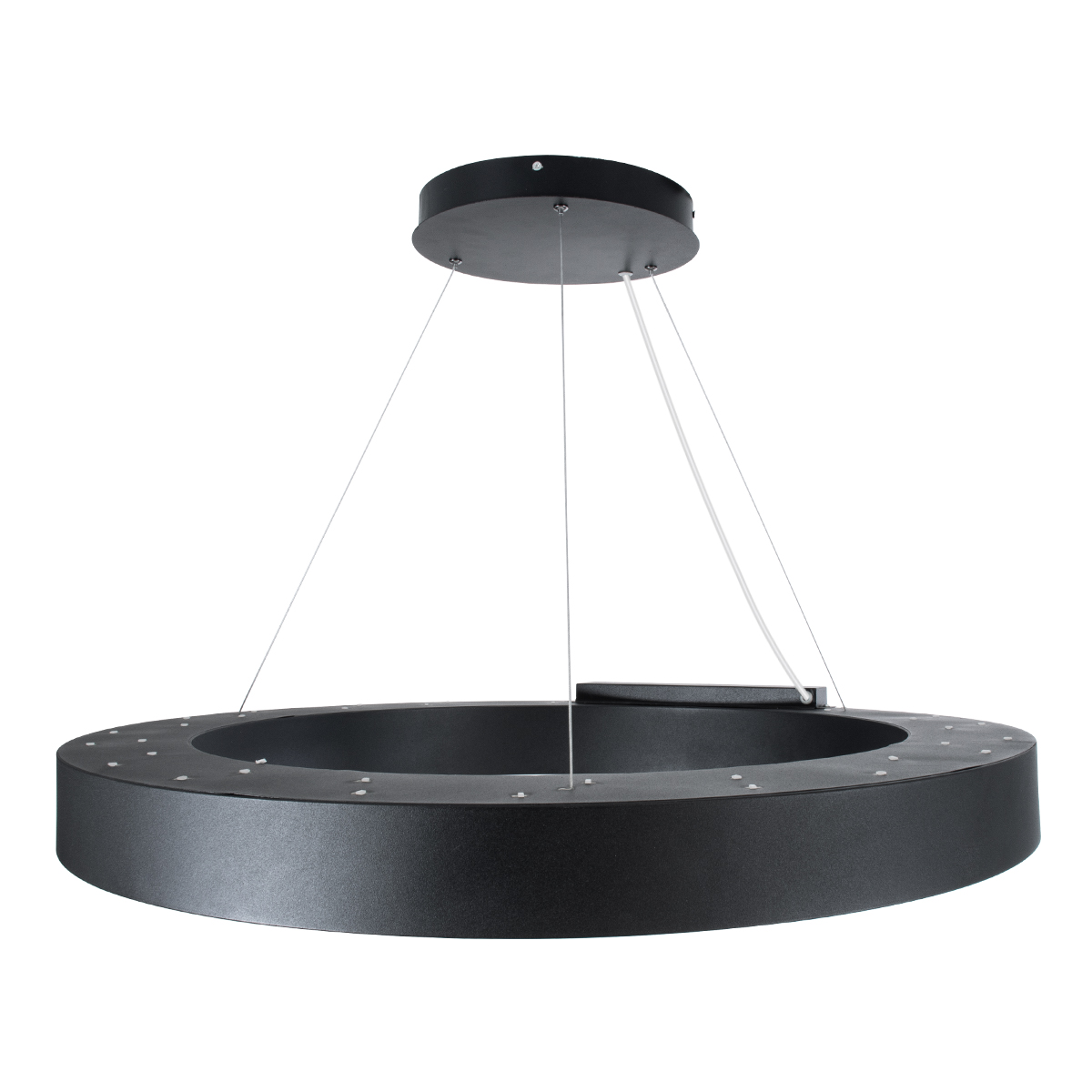 LEDTM® RA 61196 Μοντέρνο Κρεμαστό Φωτιστικό Οροφής LED 75W 8250lm 120° AC 220-240V IP20 Ρυθμιζόμενο Λευκό CCT με Χειριστήριο από 2700K έως 6000K Dimmable - Lumileds SMD Chip - Μαύρο Ματ - Μ80 x Π80 x Υ8cm - 3 Χρόνια Εγγύηση - Image 5