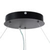 LEDTM® RA 61196 Μοντέρνο Κρεμαστό Φωτιστικό Οροφής LED 75W 8250lm 120° AC 220-240V IP20 Ρυθμιζόμενο Λευκό CCT με Χειριστήριο από 2700K έως 6000K Dimmable - Lumileds SMD Chip - Μαύρο Ματ - Μ80 x Π80 x Υ8cm - 3 Χρόνια Εγγύηση - Image 7
