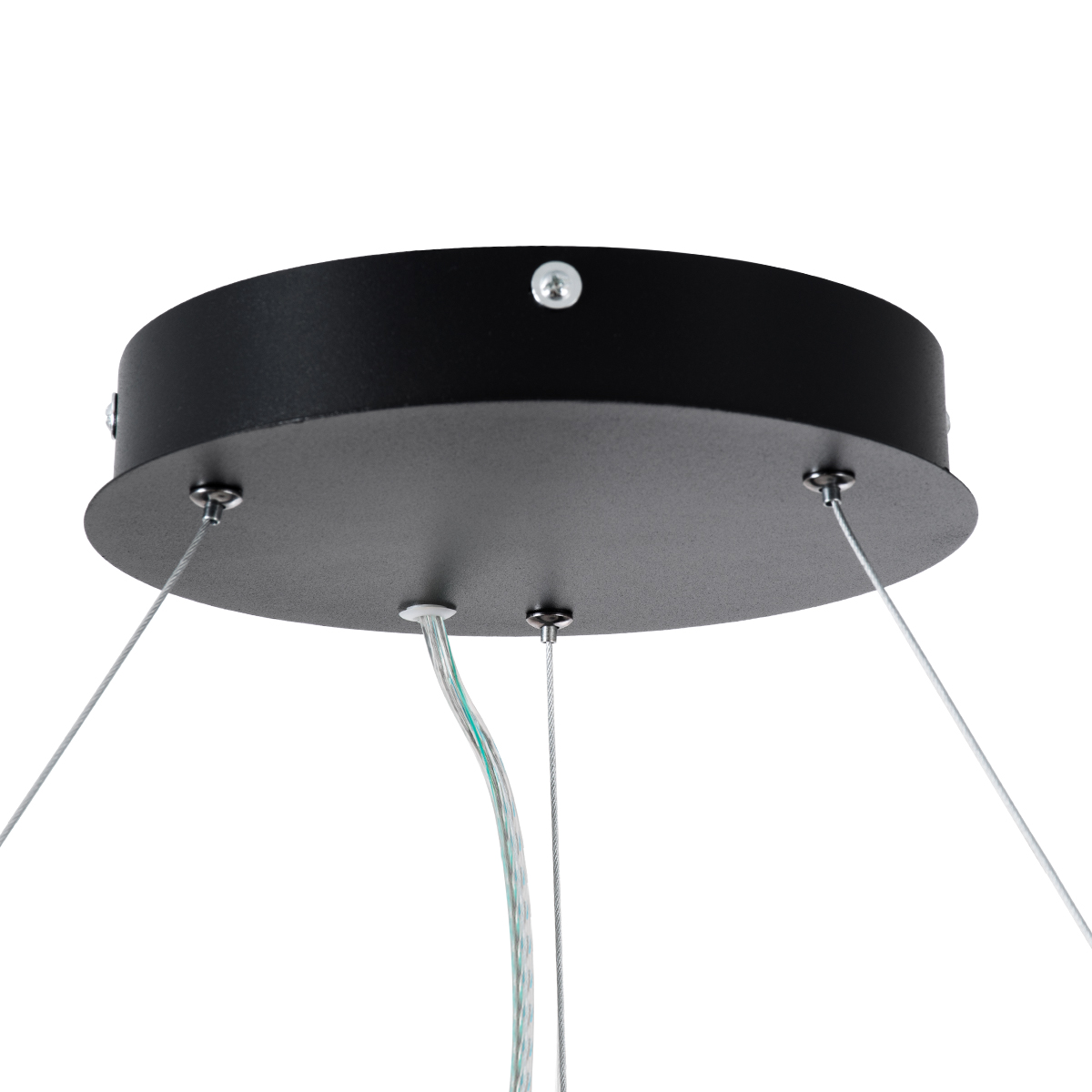 LEDTM® RA 61196 Μοντέρνο Κρεμαστό Φωτιστικό Οροφής LED 75W 8250lm 120° AC 220-240V IP20 Ρυθμιζόμενο Λευκό CCT με Χειριστήριο από 2700K έως 6000K Dimmable - Lumileds SMD Chip - Μαύρο Ματ - Μ80 x Π80 x Υ8cm - 3 Χρόνια Εγγύηση - Image 7
