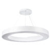 LEDTM® RA 61197 Μοντέρνο Κρεμαστό Φωτιστικό Οροφής LED 75W 8250lm 120° AC 220-240V IP20 Ρυθμιζόμενο Λευκό CCT με Χειριστήριο από 2700K έως 6000K Dimmable - Lumileds SMD Chip - Λευκό Ματ - Μ80 x Π80 x Υ8cm - 3 Χρόνια Εγγύηση - Image 3