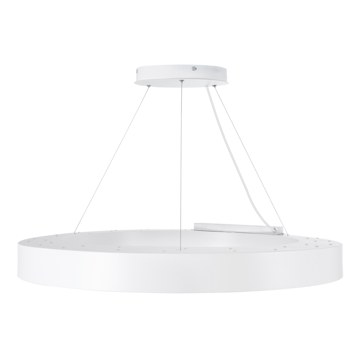 LEDTM® RA 61197 Μοντέρνο Κρεμαστό Φωτιστικό Οροφής LED 75W 8250lm 120° AC 220-240V IP20 Ρυθμιζόμενο Λευκό CCT με Χειριστήριο από 2700K έως 6000K Dimmable - Lumileds SMD Chip - Λευκό Ματ - Μ80 x Π80 x Υ8cm - 3 Χρόνια Εγγύηση - Image 5