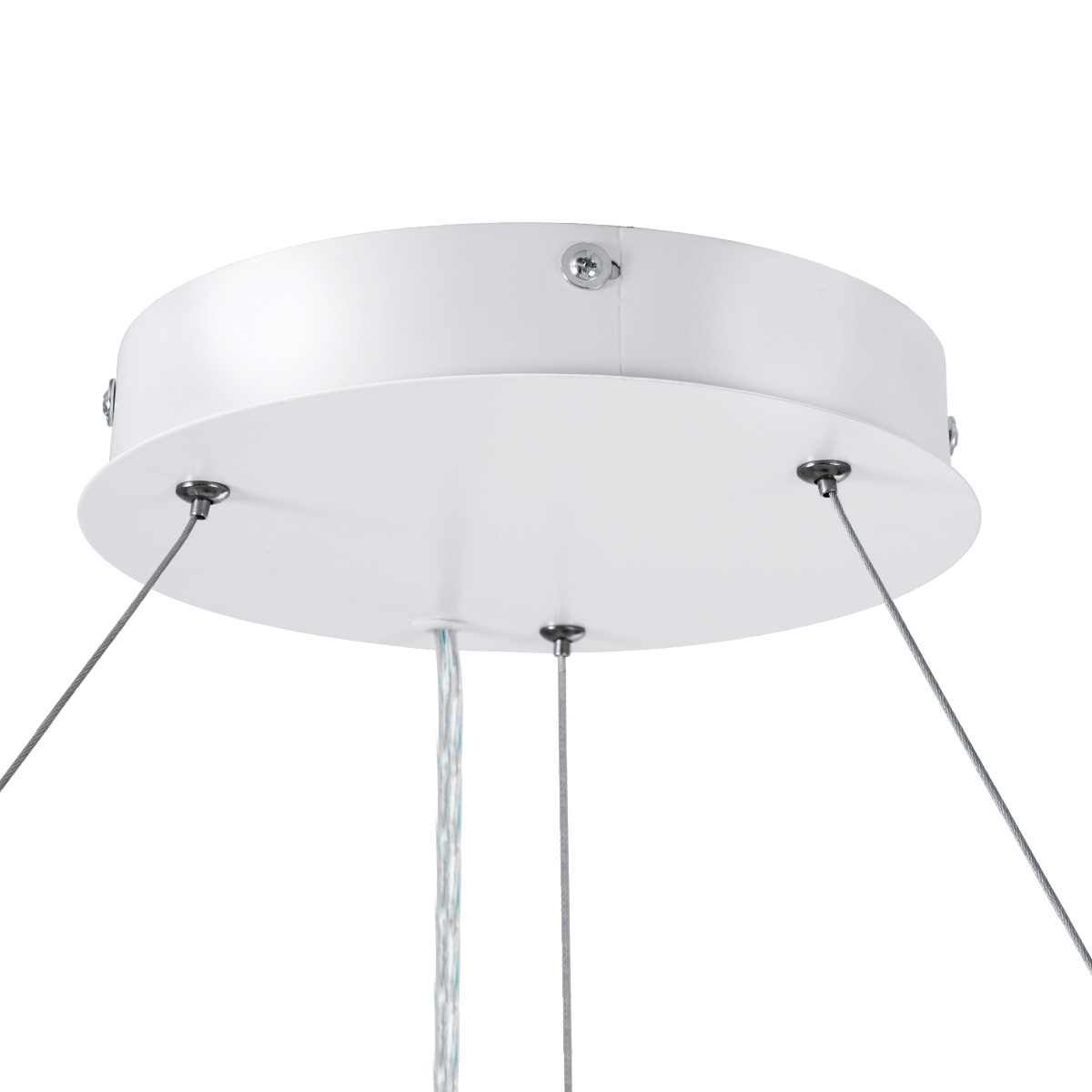 LEDTM® RA 61197 Μοντέρνο Κρεμαστό Φωτιστικό Οροφής LED 75W 8250lm 120° AC 220-240V IP20 Ρυθμιζόμενο Λευκό CCT με Χειριστήριο από 2700K έως 6000K Dimmable - Lumileds SMD Chip - Λευκό Ματ - Μ80 x Π80 x Υ8cm - 3 Χρόνια Εγγύηση - Image 7