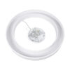 LEDTM® RA 61197 Μοντέρνο Κρεμαστό Φωτιστικό Οροφής LED 75W 8250lm 120° AC 220-240V IP20 Ρυθμιζόμενο Λευκό CCT με Χειριστήριο από 2700K έως 6000K Dimmable - Lumileds SMD Chip - Λευκό Ματ - Μ80 x Π80 x Υ8cm - 3 Χρόνια Εγγύηση - Image 8