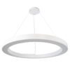 LEDTM® RA 61199 Μοντέρνο Κρεμαστό Φωτιστικό Οροφής LED 100W 11020lm 120° AC 220-240V IP20 Ρυθμιζόμενο Λευκό CCT με Χειριστήριο από 2700K έως 6000K Dimmable - Lumileds SMD Chip - Λευκό Ματ - Μ120 x Π120 x Υ8cm - 3 Χρόνια Εγγύηση - Image 3