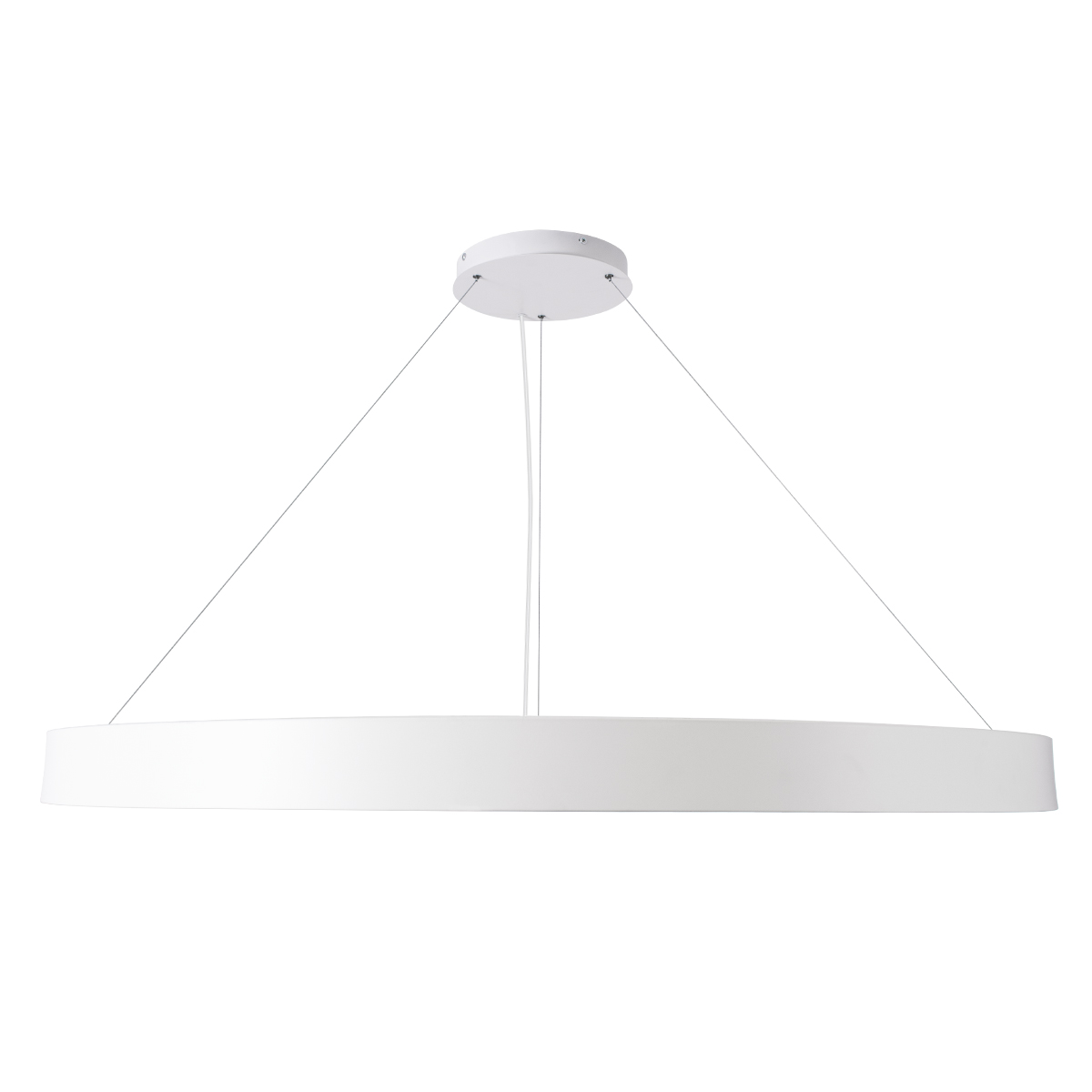 LEDTM® RA 61199 Μοντέρνο Κρεμαστό Φωτιστικό Οροφής LED 100W 11020lm 120° AC 220-240V IP20 Ρυθμιζόμενο Λευκό CCT με Χειριστήριο από 2700K έως 6000K Dimmable - Lumileds SMD Chip - Λευκό Ματ - Μ120 x Π120 x Υ8cm - 3 Χρόνια Εγγύηση - Image 4