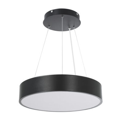 Alternative view of LEDTM® BURTON 61200 Μοντέρνο Κρεμαστό Φωτιστικό Οροφής LED 67W 7370lm 120° AC 220-240V IP20 Ρυθμιζόμενο Λευκό CCT με Χειριστήριο από 2700K έως 6000K Dimmable - Lumileds SMD Chip - Μαύρο Ματ - Μ40 x Π40 x Υ8cm - 3 Χρόνια Εγγύηση