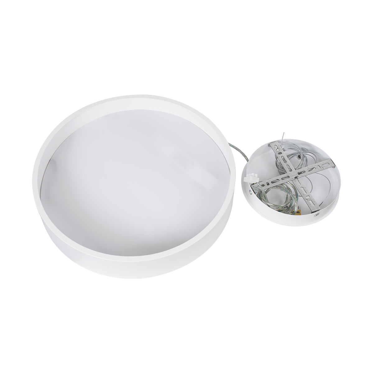 LEDTM® BURTON 61201 Μοντέρνο Κρεμαστό Φωτιστικό Οροφής LED 67W 7370lm 120° AC 220-240V IP20 Ρυθμιζόμενο Λευκό CCT με Χειριστήριο από 2700K έως 6000K Dimmable - Lumileds SMD Chip - Λευκό Ματ - Μ40 x Π40 x Υ8cm - 3 Χρόνια Εγγύηση - Image 13
