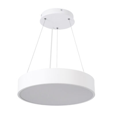 Alternative view of LEDTM® BURTON 61201 Μοντέρνο Κρεμαστό Φωτιστικό Οροφής LED 67W 7370lm 120° AC 220-240V IP20 Ρυθμιζόμενο Λευκό CCT με Χειριστήριο από 2700K έως 6000K Dimmable - Lumileds SMD Chip - Λευκό Ματ - Μ40 x Π40 x Υ8cm - 3 Χρόνια Εγγύηση