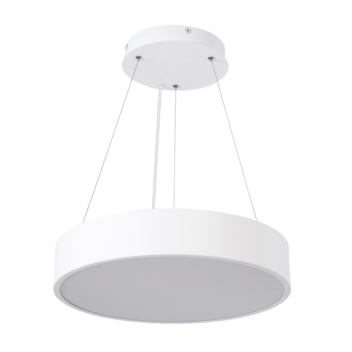LEDTM® BURTON 61201 Μοντέρνο Κρεμαστό Φωτιστικό Οροφής LED 67W 7370lm 120° AC 220-240V IP20 Ρυθμιζόμενο Λευκό CCT με Χειριστήριο από 2700K έως 6000K Dimmable - Lumileds SMD Chip - Λευκό Ματ - Μ40 x Π40 x Υ8cm - 3 Χρόνια Εγγύηση - Image 2