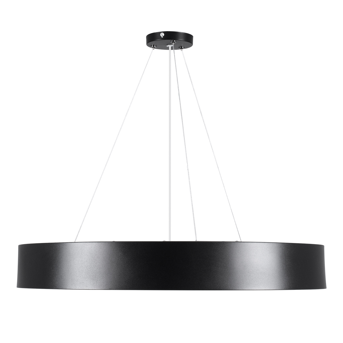 LEDTM® BURTON 61202 Μοντέρνο Κρεμαστό Φωτιστικό Οροφής LED 75W 8625lm 120° AC 220-240V IP20 Ρυθμιζόμενο Λευκό CCT με Χειριστήριο από 2700K έως 6000K Dimmable - Lumileds SMD Chip - Μαύρο Ματ - Μ60 x Π60 x Υ8cm - 3 Χρόνια Εγγύηση - Image 4