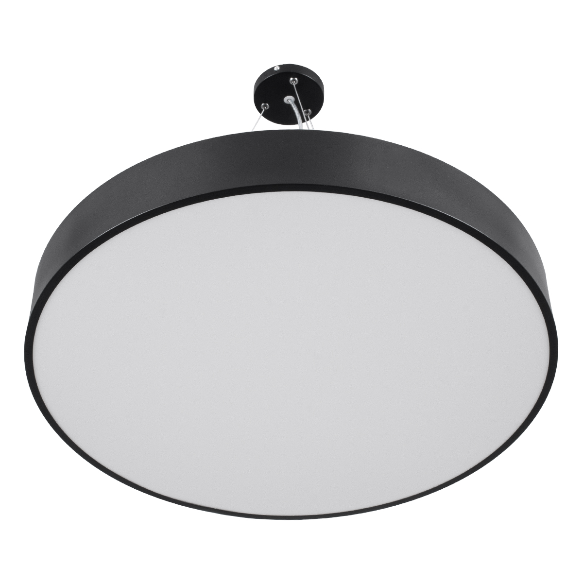 LEDTM® BURTON 61202 Μοντέρνο Κρεμαστό Φωτιστικό Οροφής LED 75W 8625lm 120° AC 220-240V IP20 Ρυθμιζόμενο Λευκό CCT με Χειριστήριο από 2700K έως 6000K Dimmable - Lumileds SMD Chip - Μαύρο Ματ - Μ60 x Π60 x Υ8cm - 3 Χρόνια Εγγύηση - Image 6