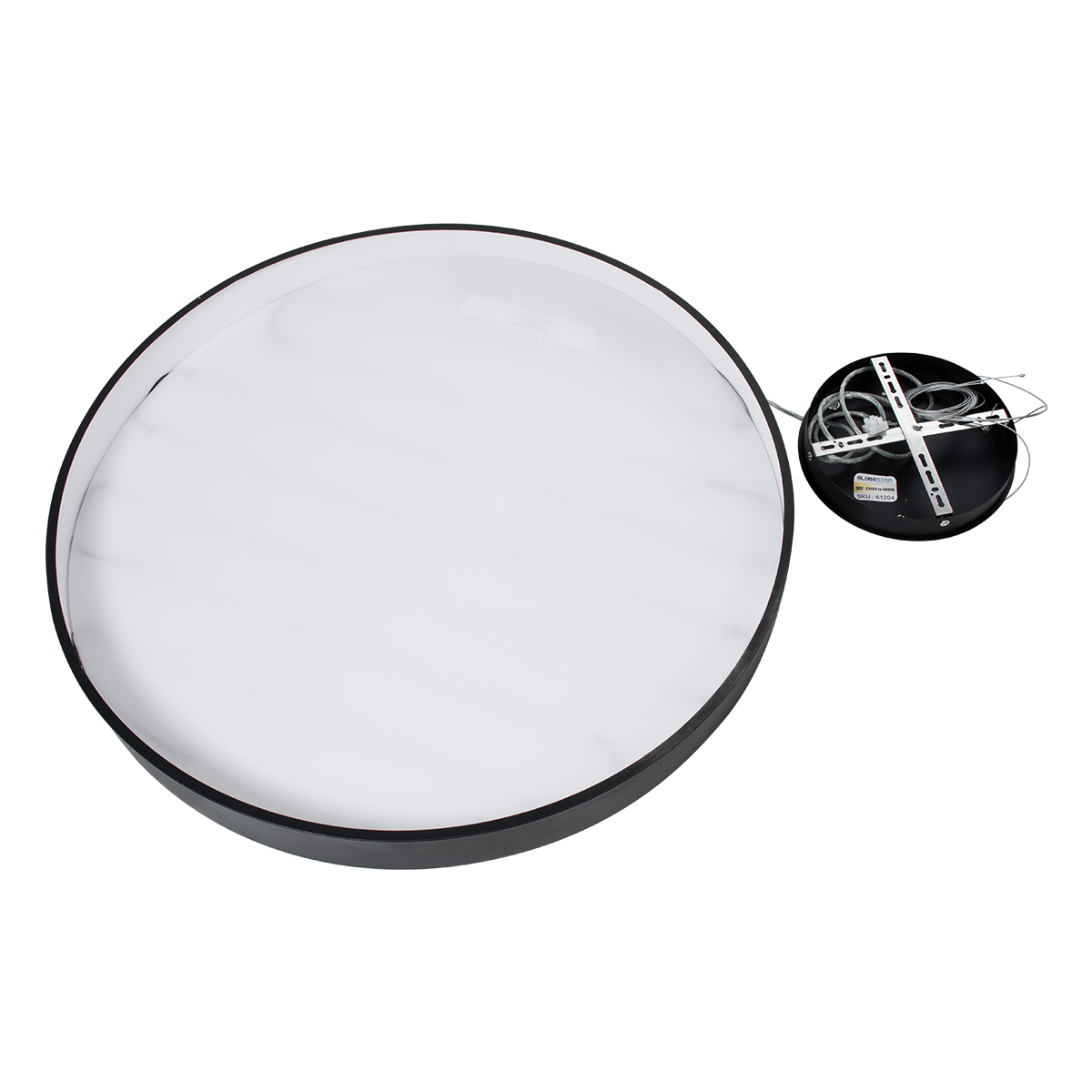 LEDTM® BURTON 61204 Μοντέρνο Κρεμαστό Φωτιστικό Οροφής LED 100W 10000lm 120° AC 220-240V IP20 Ρυθμιζόμενο Λευκό CCT με Χειριστήριο από 2700K έως 6000K Dimmable - Lumileds SMD Chip - Μαύρο Ματ - Μ80 x Π80 x Υ8cm - 3 Χρόνια Εγγύηση - Image 13