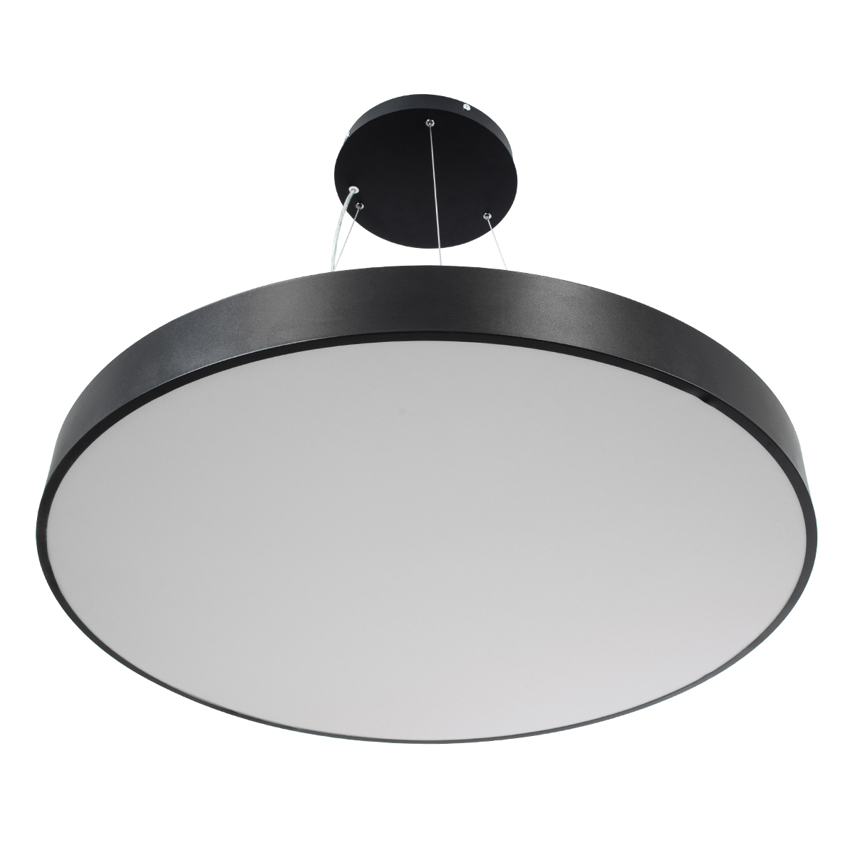 LEDTM® BURTON 61204-S Μοντέρνο Φωτιστικό Οροφής LED 100W 10000lm 120° AC 220-240V IP20 Ρυθμιζόμενο Λευκό CCT με Χειριστήριο από 2700K έως 6000K Dimmable - Lumileds SMD Chip - Μαύρο Ματ - Μ80 x Π80 x Υ8cm - 3 Χρόνια Εγγύηση - Image 11