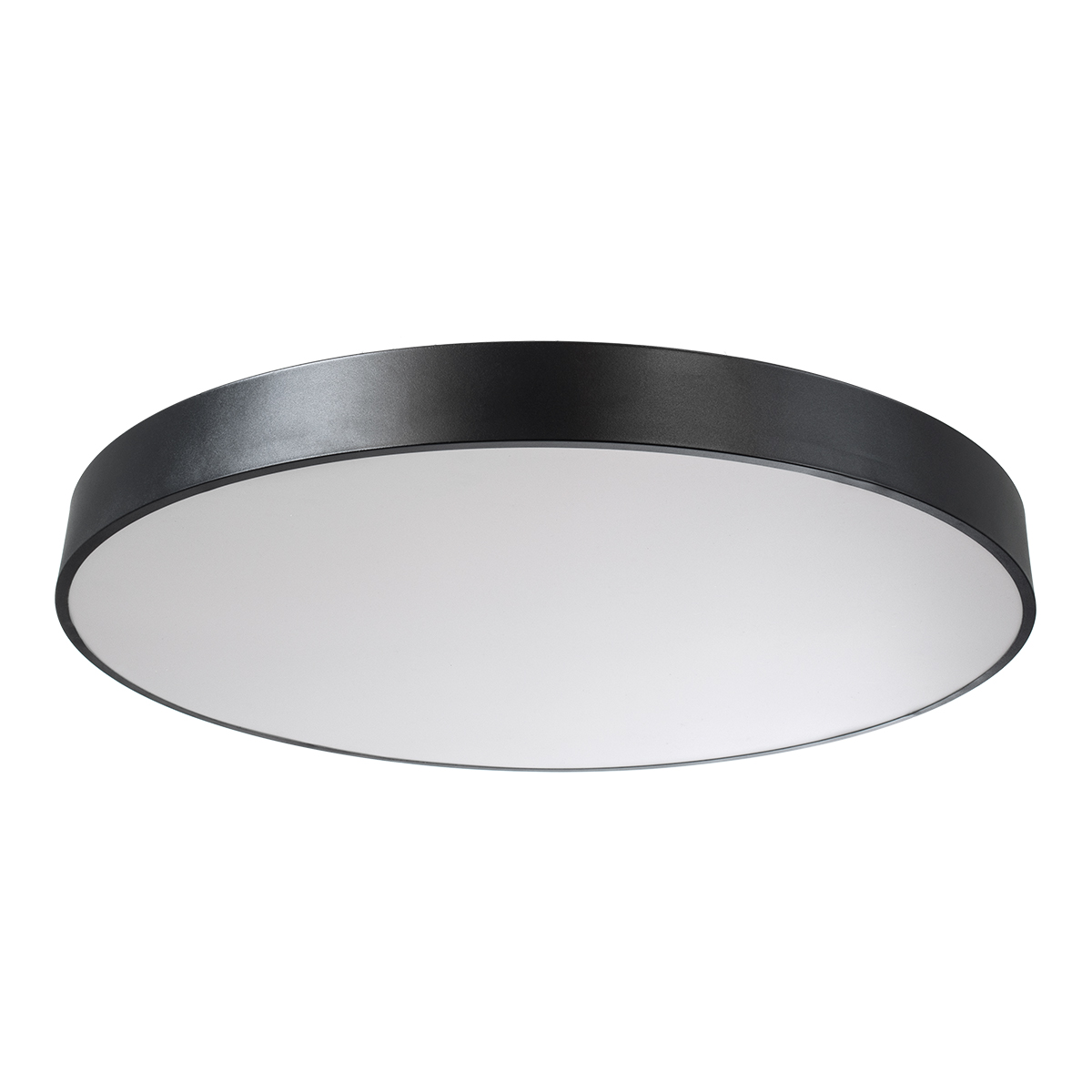 LEDTM® BURTON 61204-S Μοντέρνο Φωτιστικό Οροφής LED 100W 10000lm 120° AC 220-240V IP20 Ρυθμιζόμενο Λευκό CCT με Χειριστήριο από 2700K έως 6000K Dimmable - Lumileds SMD Chip - Μαύρο Ματ - Μ80 x Π80 x Υ8cm - 3 Χρόνια Εγγύηση - Image 3