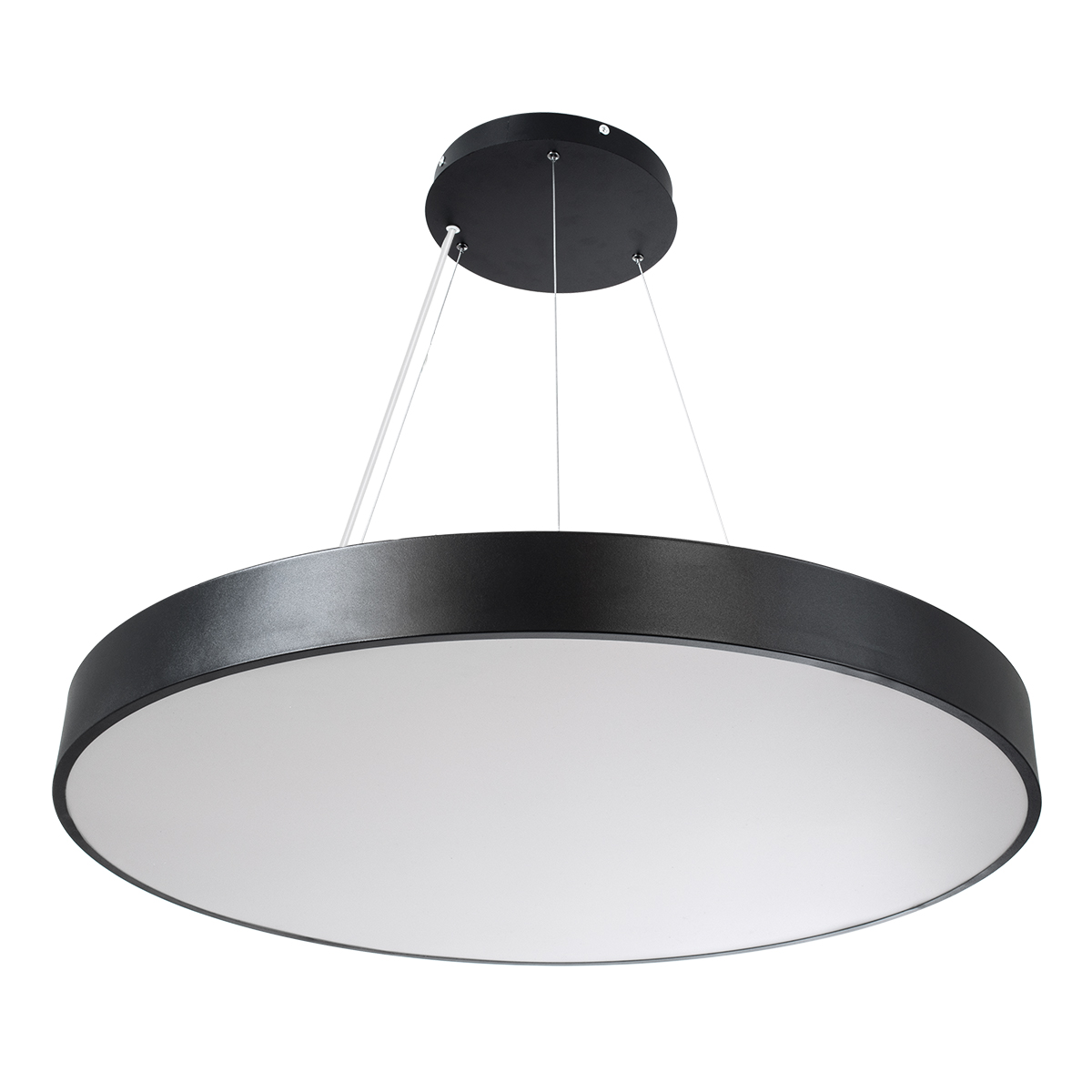 LEDTM® BURTON 61204-S Μοντέρνο Φωτιστικό Οροφής LED 100W 10000lm 120° AC 220-240V IP20 Ρυθμιζόμενο Λευκό CCT με Χειριστήριο από 2700K έως 6000K Dimmable - Lumileds SMD Chip - Μαύρο Ματ - Μ80 x Π80 x Υ8cm - 3 Χρόνια Εγγύηση - Image 8