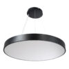 LEDTM® BURTON 61204 Μοντέρνο Κρεμαστό Φωτιστικό Οροφής LED 100W 10000lm 120° AC 220-240V IP20 Ρυθμιζόμενο Λευκό CCT με Χειριστήριο από 2700K έως 6000K Dimmable - Lumileds SMD Chip - Μαύρο Ματ - Μ80 x Π80 x Υ8cm - 3 Χρόνια Εγγύηση - Image 2