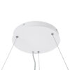 LEDTM® BURTON 61205 Μοντέρνο Κρεμαστό Φωτιστικό Οροφής LED 100W 10000lm 120° AC 220-240V IP20 Ρυθμιζόμενο Λευκό CCT με Χειριστήριο από 2700K έως 6000K Dimmable - Lumileds SMD Chip - Λευκό Ματ - Μ80 x Π80 x Υ8cm - 3 Χρόνια Εγγύηση - Image 12