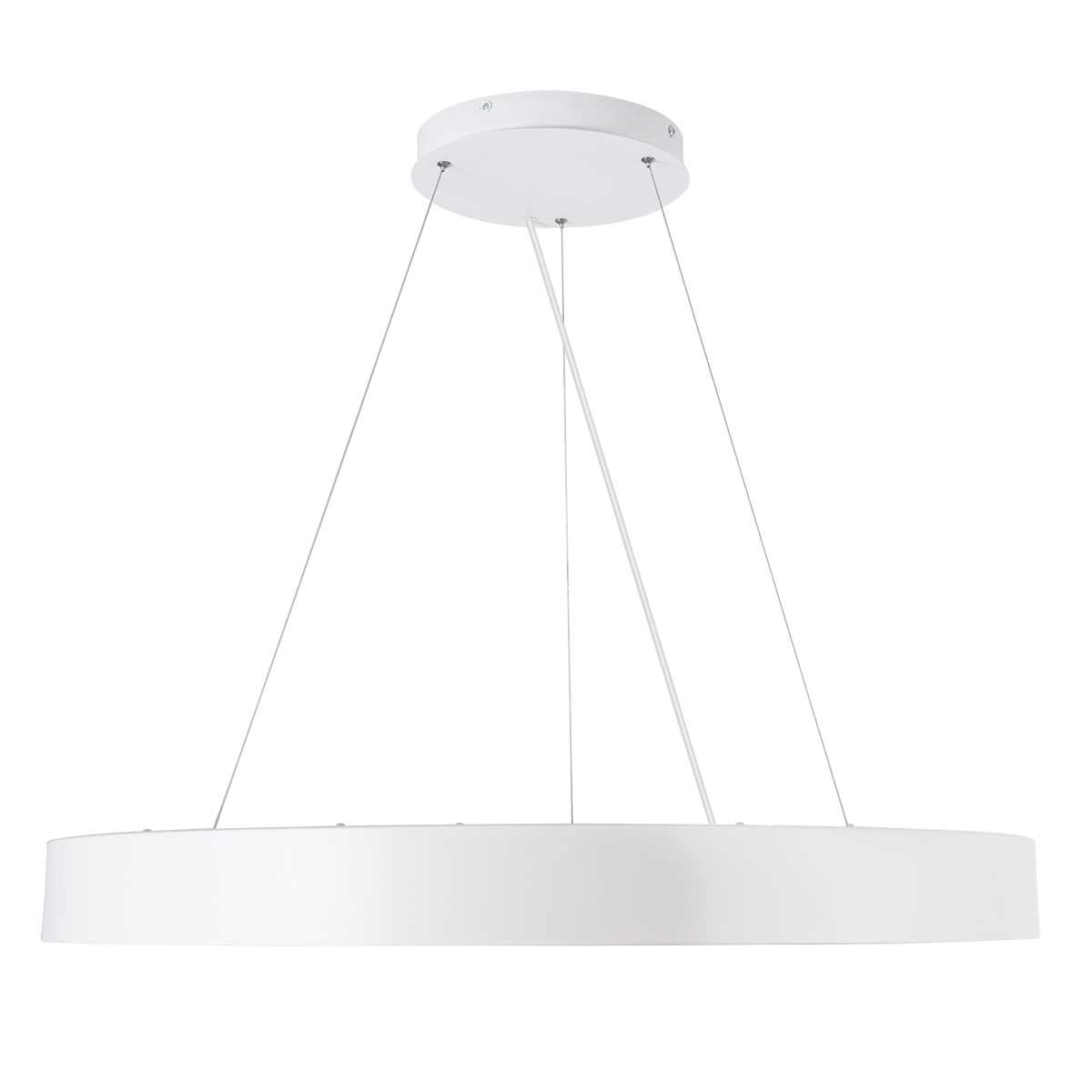 LEDTM® BURTON 61205 Μοντέρνο Κρεμαστό Φωτιστικό Οροφής LED 100W 10000lm 120° AC 220-240V IP20 Ρυθμιζόμενο Λευκό CCT με Χειριστήριο από 2700K έως 6000K Dimmable - Lumileds SMD Chip - Λευκό Ματ - Μ80 x Π80 x Υ8cm - 3 Χρόνια Εγγύηση - Image 3