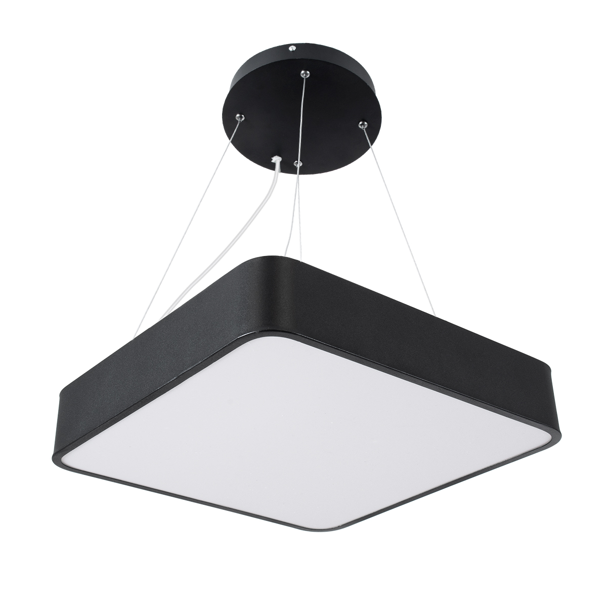 LEDTM® KAMALA 61206-S Μοντέρνο Φωτιστικό Οροφής LED 67W 7705lm 120° AC 220-240V IP20 Ρυθμιζόμενο Λευκό CCT με Χειριστήριο από 2700K έως 6000K Dimmable - Lumileds SMD Chip - Μαύρο Ματ - Μ40 x Π40 x Υ8cm - 3 Χρόνια Εγγύηση - Image 8
