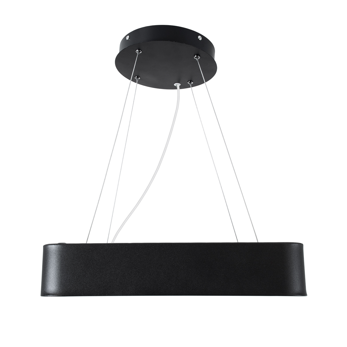 LEDTM® KAMALA 61206-P Μοντέρνο Κρεμαστό Φωτιστικό Οροφής LED 67W 7705lm 120° AC 220-240V IP20 Ρυθμιζόμενο Λευκό CCT με Χειριστήριο από 2700K έως 6000K Dimmable - Lumileds SMD Chip - Μαύρο Ματ - Μ40 x Π40 x Υ8cm - 3 Χρόνια Εγγύηση - Image 6