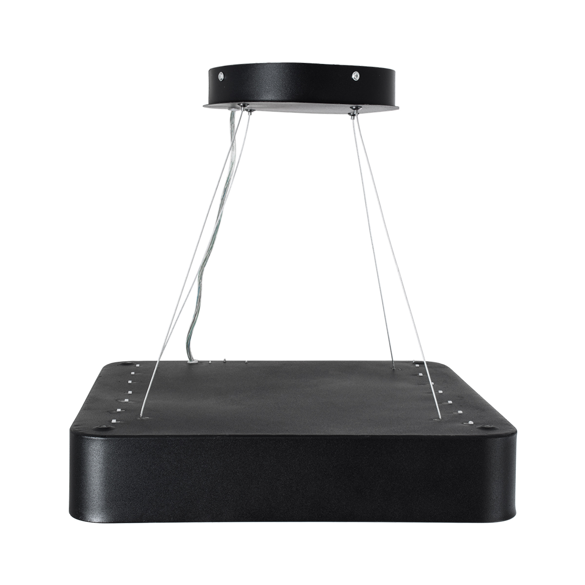 LEDTM® KAMALA 61206-P Μοντέρνο Κρεμαστό Φωτιστικό Οροφής LED 67W 7705lm 120° AC 220-240V IP20 Ρυθμιζόμενο Λευκό CCT με Χειριστήριο από 2700K έως 6000K Dimmable - Lumileds SMD Chip - Μαύρο Ματ - Μ40 x Π40 x Υ8cm - 3 Χρόνια Εγγύηση - Image 7