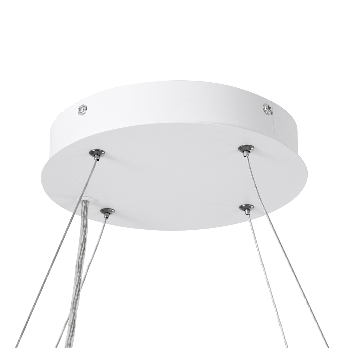 LEDTM® KAMALA 61207 Μοντέρνο Κρεμαστό Φωτιστικό Οροφής LED 67W 7370lm 120° AC 220-240V IP20 Ρυθμιζόμενο Λευκό CCT με Χειριστήριο από 2700K έως 6000K Dimmable - Lumileds SMD Chip - Λευκό Ματ - Μ40 x Π40 x Υ8cm - 3 Χρόνια Εγγύηση - Image 14