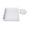 LEDTM® KAMALA 61207 Μοντέρνο Κρεμαστό Φωτιστικό Οροφής LED 67W 7370lm 120° AC 220-240V IP20 Ρυθμιζόμενο Λευκό CCT με Χειριστήριο από 2700K έως 6000K Dimmable - Lumileds SMD Chip - Λευκό Ματ - Μ40 x Π40 x Υ8cm - 3 Χρόνια Εγγύηση - Image 15
