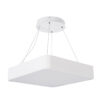 LEDTM® KAMALA 61207-S Μοντέρνο Φωτιστικό Οροφής LED 67W 7370lm 120° AC 220-240V IP20 Ρυθμιζόμενο Λευκό CCT με Χειριστήριο από 2700K έως 6000K Dimmable - Lumileds SMD Chip - Λευκό Ματ - Μ40 x Π40 x Υ8cm - 3 Χρόνια Εγγύηση - Image 9