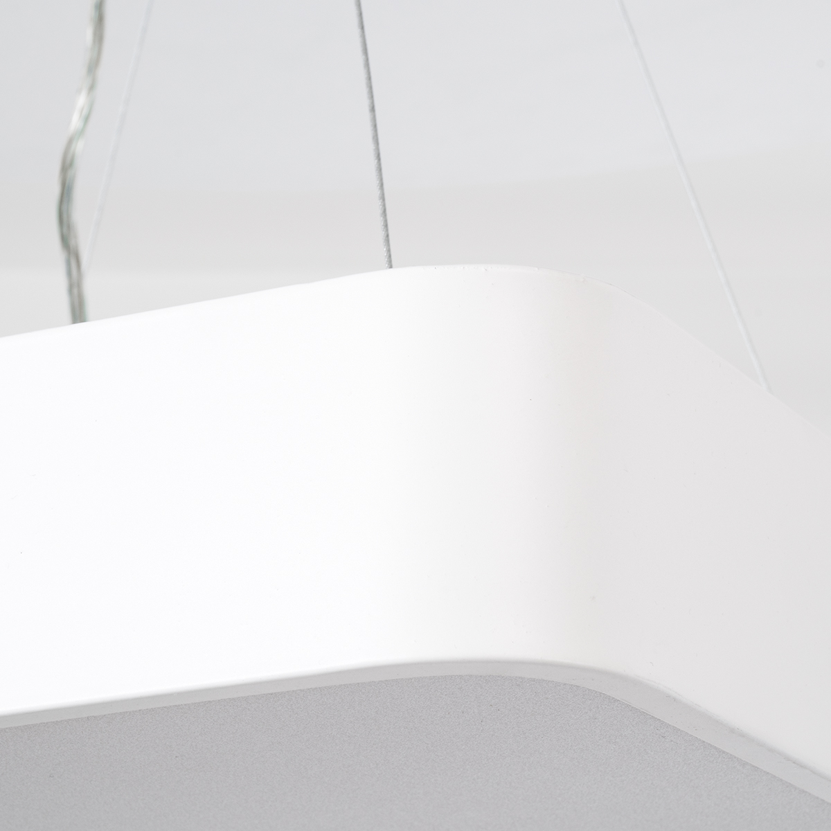 LEDTM® KAMALA 61207 Μοντέρνο Κρεμαστό Φωτιστικό Οροφής LED 67W 7370lm 120° AC 220-240V IP20 Ρυθμιζόμενο Λευκό CCT με Χειριστήριο από 2700K έως 6000K Dimmable - Lumileds SMD Chip - Λευκό Ματ - Μ40 x Π40 x Υ8cm - 3 Χρόνια Εγγύηση - Image 7
