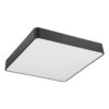 LEDTM® KAMALA 61208-S Μοντέρνο Φωτιστικό Οροφής LED 75W 8625lm 120° AC 220-240V IP20 Ρυθμιζόμενο Λευκό CCT με Χειριστήριο από 2700K έως 6000K Dimmable - Lumileds SMD Chip - Μαύρο Ματ - Μ60 x Π60 x Υ8cm - 3 Χρόνια Εγγύηση - Image 3