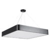 LEDTM® KAMALA 61208-S Μοντέρνο Φωτιστικό Οροφής LED 75W 8625lm 120° AC 220-240V IP20 Ρυθμιζόμενο Λευκό CCT με Χειριστήριο από 2700K έως 6000K Dimmable - Lumileds SMD Chip - Μαύρο Ματ - Μ60 x Π60 x Υ8cm - 3 Χρόνια Εγγύηση - Image 9