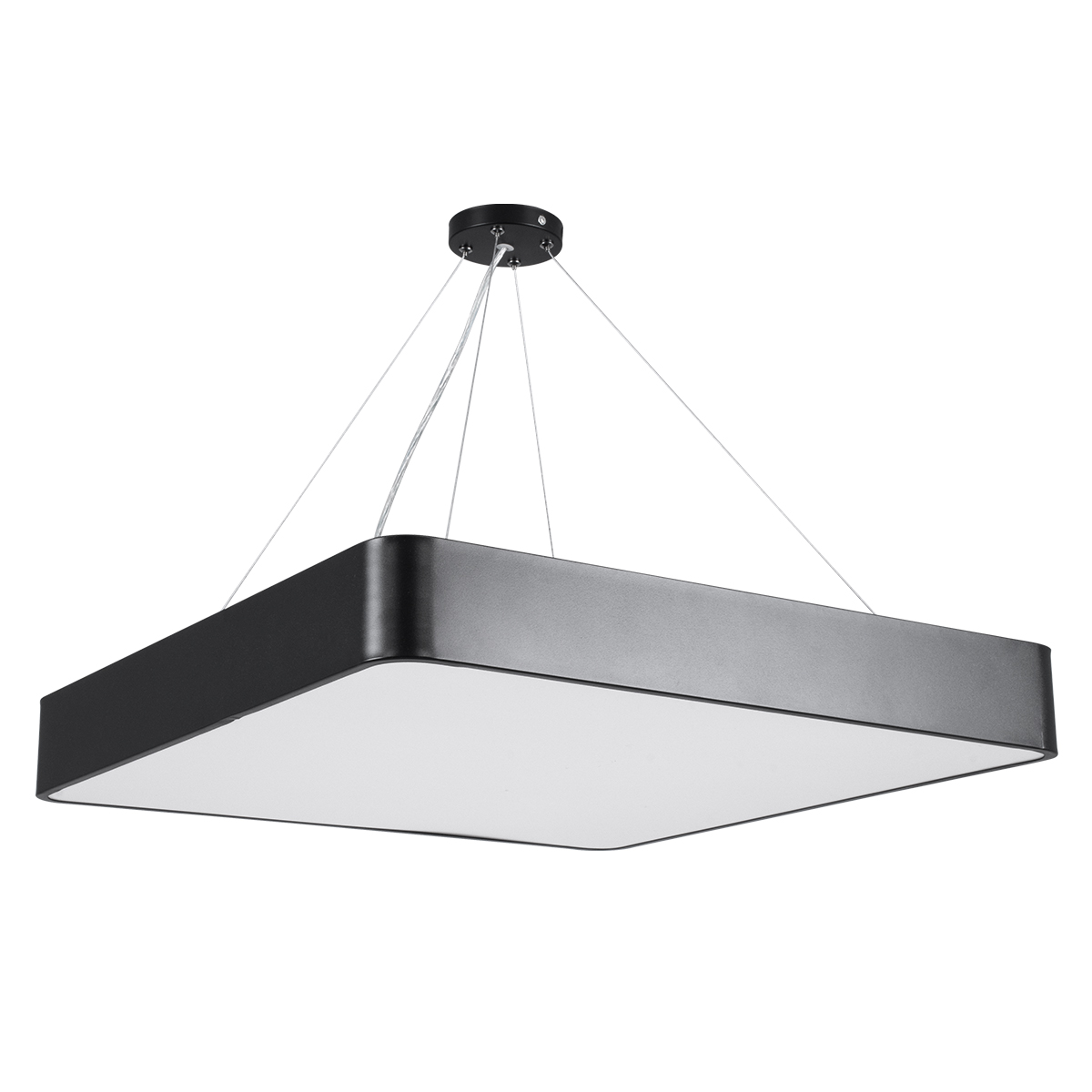 LEDTM® KAMALA 61208-S Μοντέρνο Φωτιστικό Οροφής LED 75W 8625lm 120° AC 220-240V IP20 Ρυθμιζόμενο Λευκό CCT με Χειριστήριο από 2700K έως 6000K Dimmable - Lumileds SMD Chip - Μαύρο Ματ - Μ60 x Π60 x Υ8cm - 3 Χρόνια Εγγύηση - Image 9