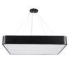 LEDTM® KAMALA 61208-S Μοντέρνο Φωτιστικό Οροφής LED 75W 8625lm 120° AC 220-240V IP20 Ρυθμιζόμενο Λευκό CCT με Χειριστήριο από 2700K έως 6000K Dimmable - Lumileds SMD Chip - Μαύρο Ματ - Μ60 x Π60 x Υ8cm - 3 Χρόνια Εγγύηση - Image 10