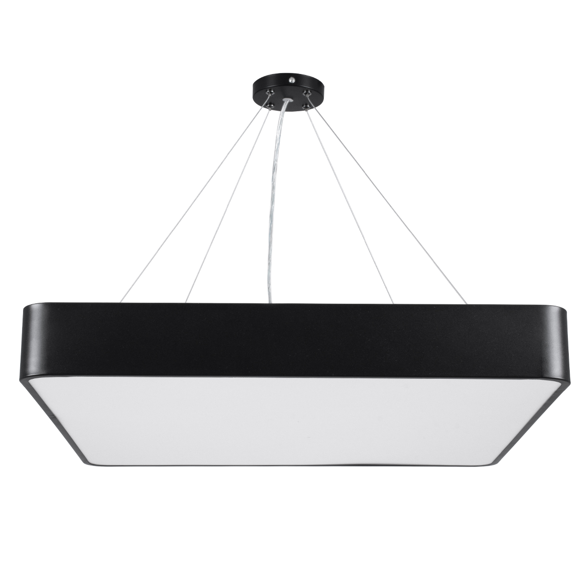 LEDTM® KAMALA 61208-S Μοντέρνο Φωτιστικό Οροφής LED 75W 8625lm 120° AC 220-240V IP20 Ρυθμιζόμενο Λευκό CCT με Χειριστήριο από 2700K έως 6000K Dimmable - Lumileds SMD Chip - Μαύρο Ματ - Μ60 x Π60 x Υ8cm - 3 Χρόνια Εγγύηση - Image 10