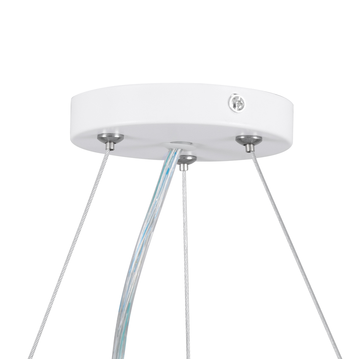 LEDTM® KAMALA 61209 Μοντέρνο Κρεμαστό Φωτιστικό Οροφής LED 75W 8625lm 120° AC 220-240V IP20 Ρυθμιζόμενο Λευκό CCT με Χειριστήριο από 2700K έως 6000K Dimmable - Lumileds SMD Chip - Λευκό Ματ - Μ60 x Π60 x Υ8cm - 3 Χρόνια Εγγύηση - Image 14